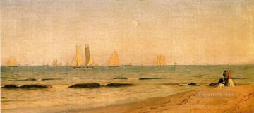 Sandy Hook 1865 paisaje Sanford Robinson Gifford Beach Pinturas al óleo